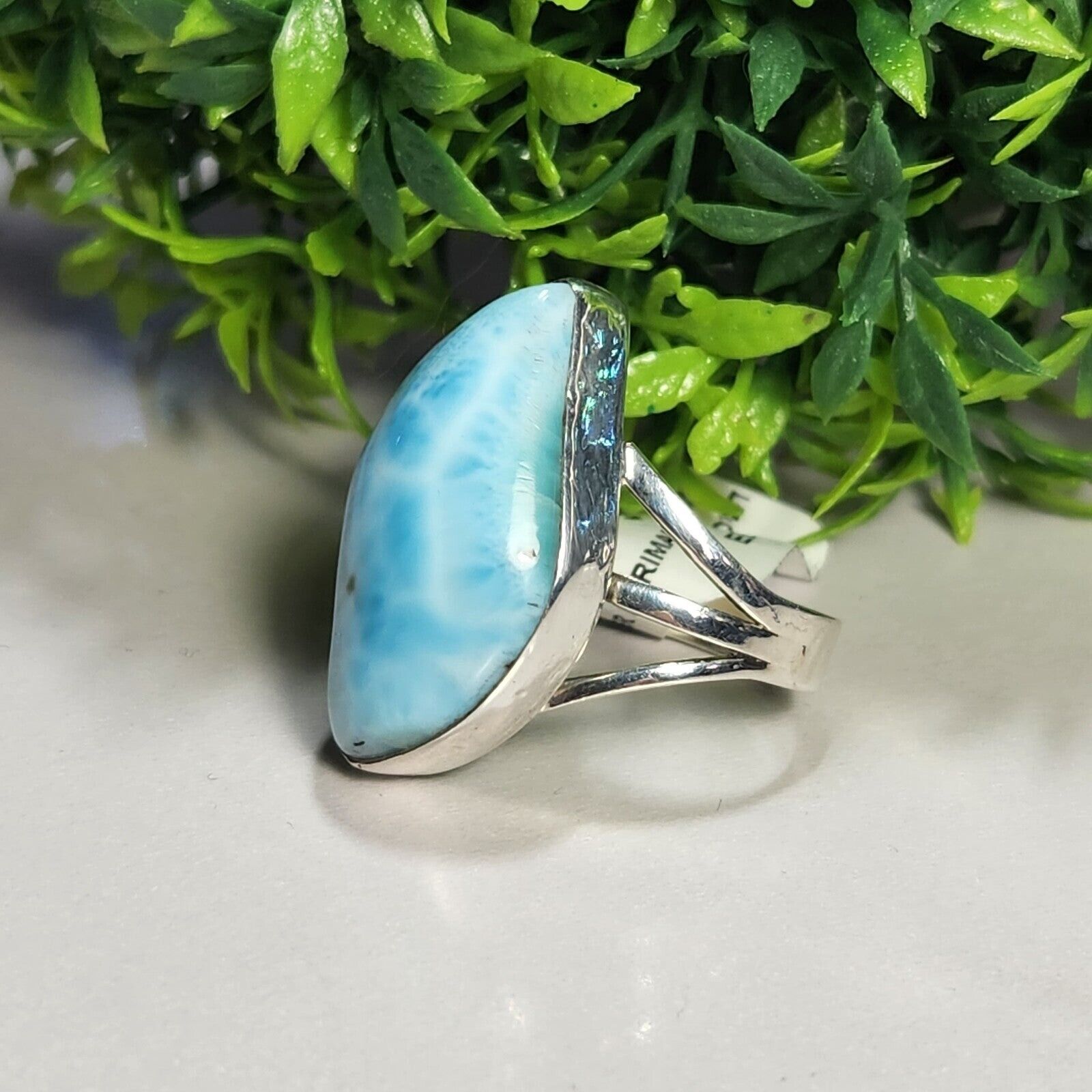 925 Sterling Silver Larimar Ring – Spada Diamonds